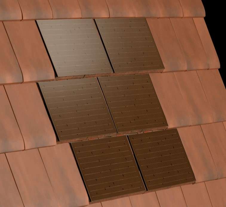dachówka solarna czerwony ceglasty kolor
