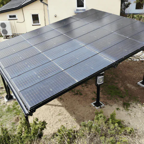Wiaty stalowe pod panele fotowoltaiczne / Carporty Wiata Solarna Samochodowa Cena