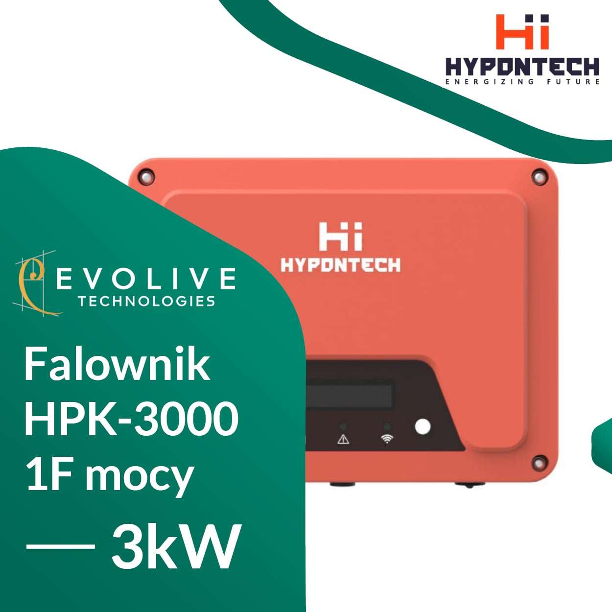 Hypontech inverter HPK3000 1F Evolive Technologies