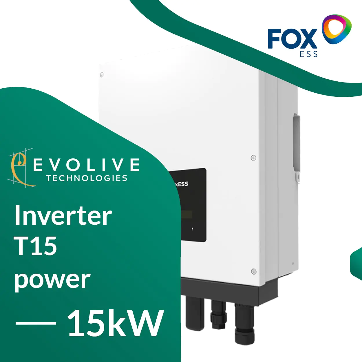 FOXESS2 (10) foxess inverter t15 / 3 phase 15 kw