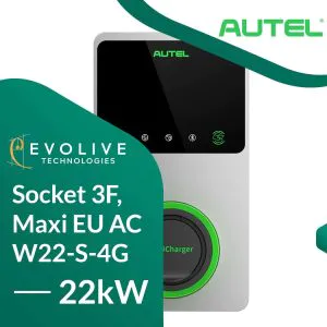Stacja ładowania Autel MaxiCharger AC Wallbox Socket 3F, Maxi EU AC W22-S-4G, 22kW