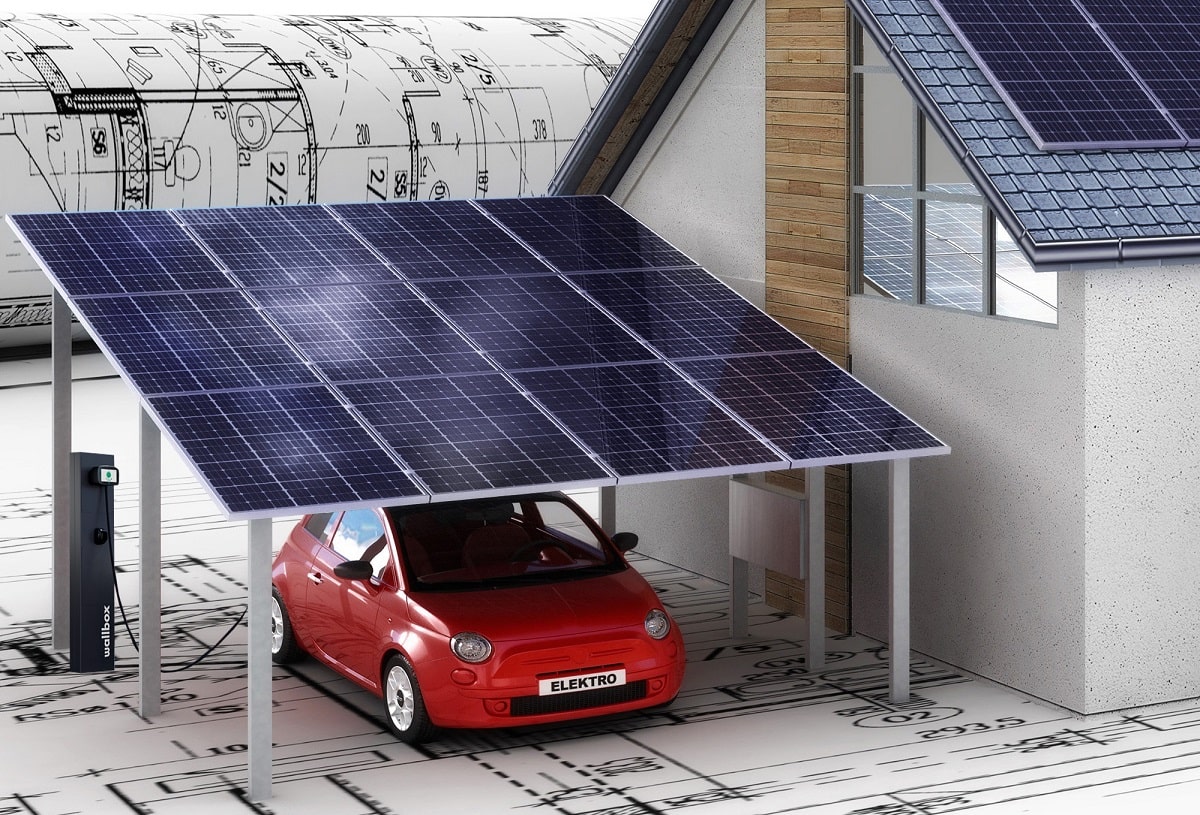Wiaty carporty 2 miniaturka stacja ładowania wallbox i wiata solarna min