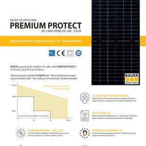 Bauer BS-144M10HBB-GG 540 W Solar Panel Bs M Hbb Gg Pol Min