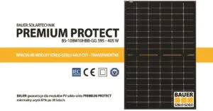 Photovoltaic panels - 30-year product and line guarantee Okladka Bauer Solar Gwarancja Na Panele Fotowoltaiczne Lat Min
