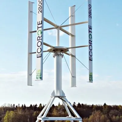 domowa turbina wiatrowa pionowa czy pozioma? turbina wiatrowa ecorote o pionowej osi obrotu min
