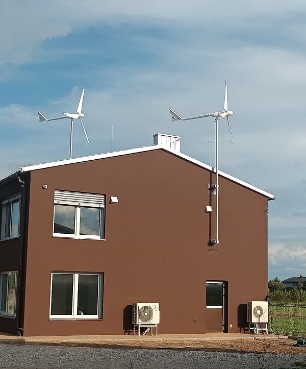 Przydomowa turbina wiatrowa pozioma Falcon 3kW Xfalcon Kw Montaż Na ścianie Min przydomowa turbina wiatrowa pozioma falcon 3kw