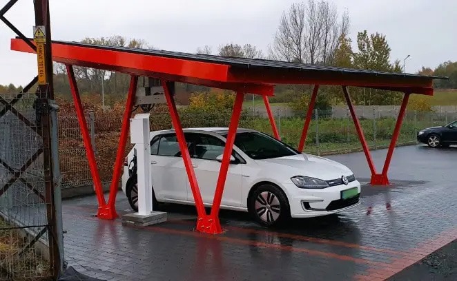 Wiaty stalowe pod panele fotowoltaiczne / Carporty Wiata Min Wiaty stalowe pod panele fotowoltaiczne / Carporty Wiata Min