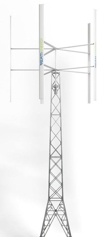 Turbina wiatrowa pionowa 10kW maszt